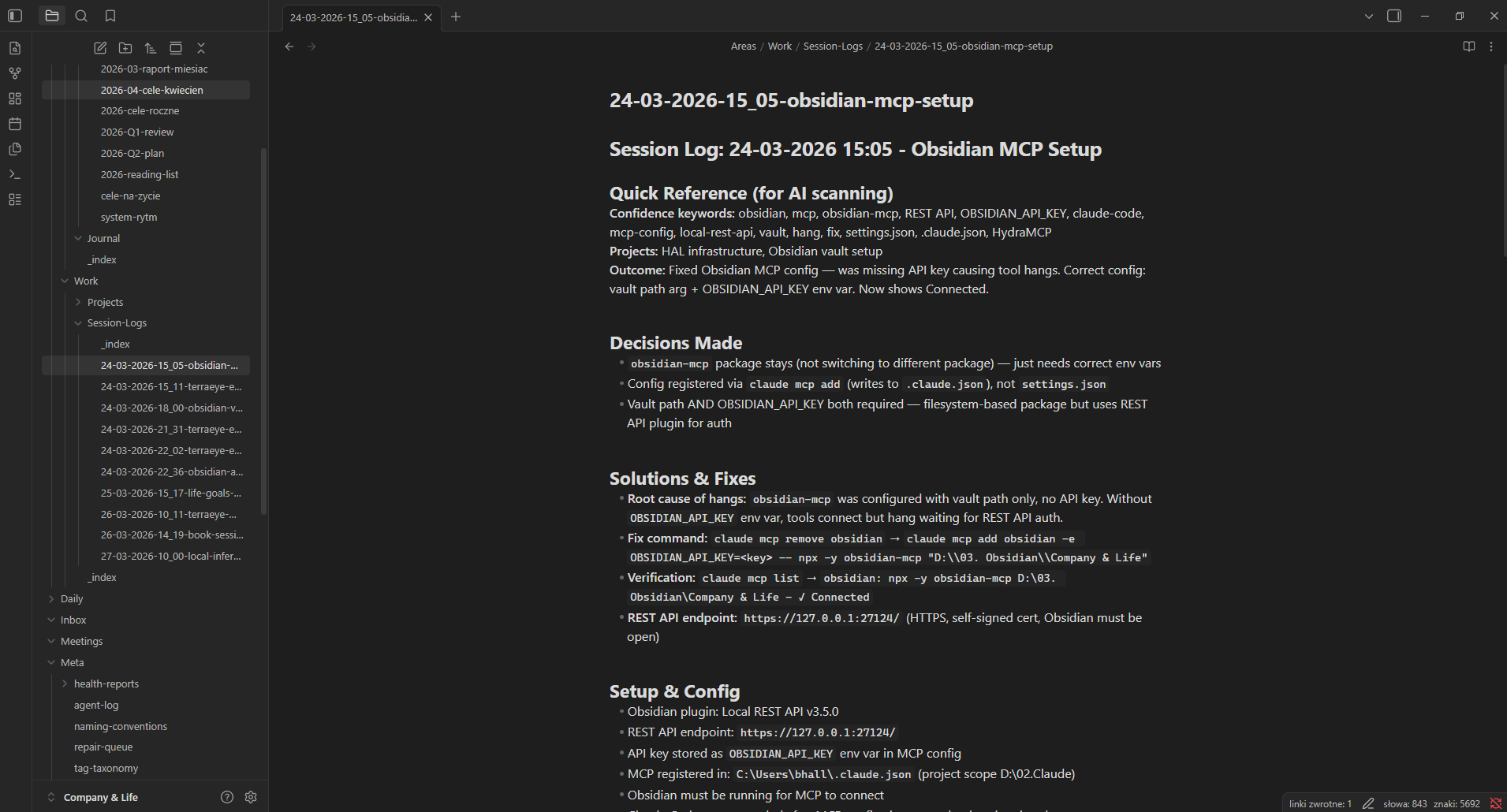 Session log — sprint review after every session